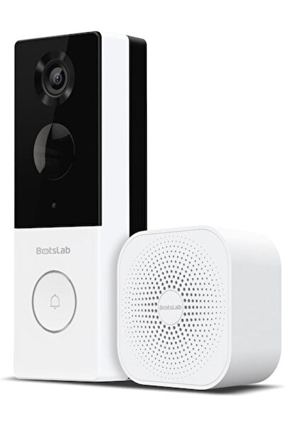 Botslab Κουδούνι πόρτας με μονάδα ήχου κλήσης, λευκό