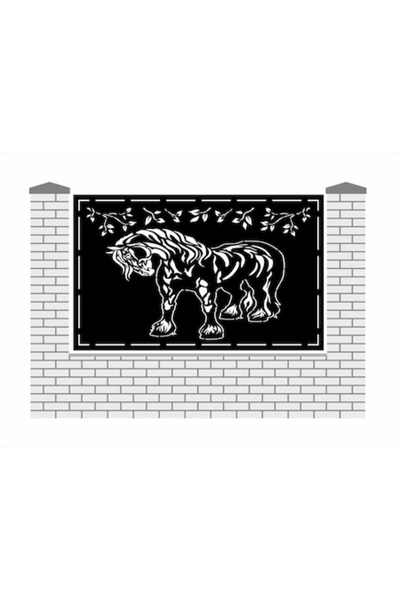 RVG Panou gard din tabla traforata, 35, 1940x1200mm, NEGRU, VOPSIT ELECTROSTATIC