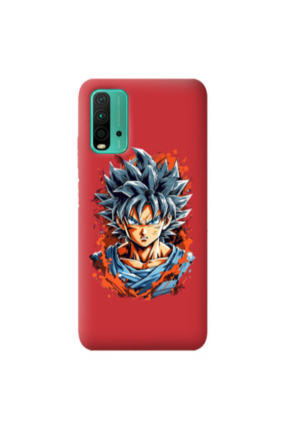 Other Xiaomi Poco M3 Anime Goku Red Colored Silicone TPU Θήκη