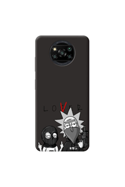 Other Xiaomi Poco X3 /X3 Pro Rick Loser Black Colored Silicone TPU Θήκη