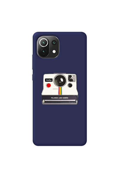 Other Xiaomi Mi 11 Lite Polaroid land camera Dark blue Colored Silicone TPU Θήκη