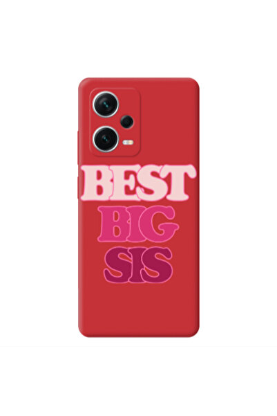Other Xiaomi Poco X5 Best Big Sis Red Colored Silicone TPU Θήκη