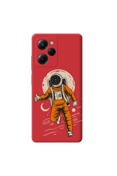 Other Xiaomi Poco X5 Pro Hitchhike Red Colored Silicone TPU Θήκη