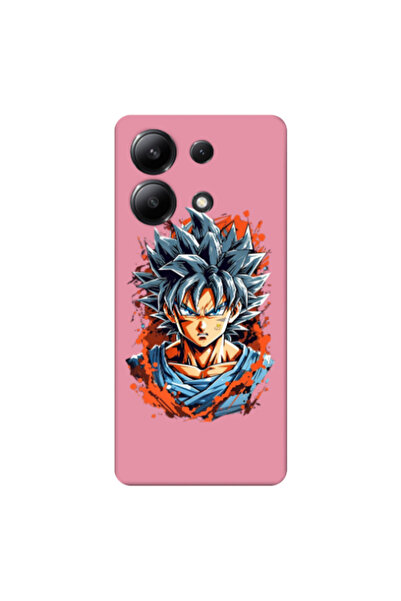 Other Xiaomi Redmi Note 13 4G Anime Goku Pink Colored Silicone TPU Θήκη