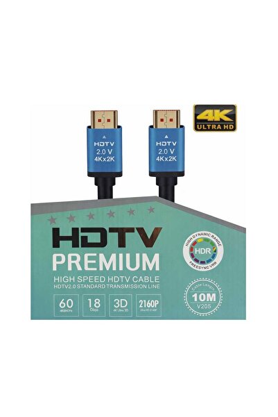TAPLIN TH-148-10 كابل HDMI ذهبي 4K بطول 10 أمتار (مع علبة)