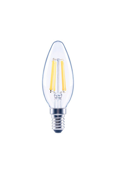 OEM Bec LED variabil Flair E14 5,5W 806 lumeni, glob clar lumânare, lumină caldă