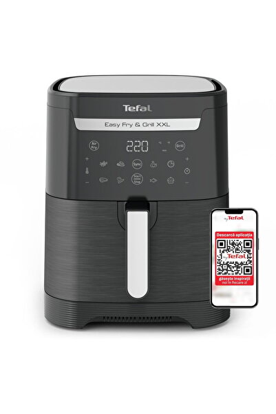 TEFAL Air fryer 2 în 1 cu aer cald și grătar Easy Fry & Grill XXL EY801815 , ...