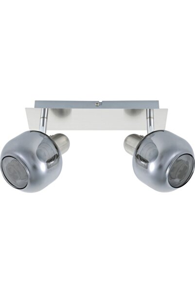 OEM Șină spoturi Flair Acubens E14 max. 2x40W, crom/sticlă fumurie