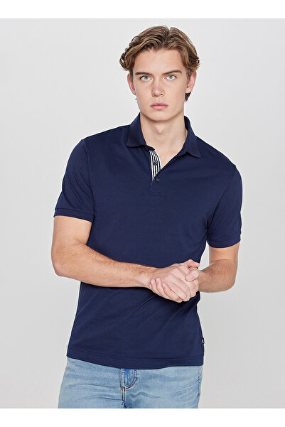Lee Lacivert Erkek Regular Fit Polo T-Shirt