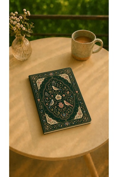 Sakin Sayfa Kuşlu Masal Desenli Defter
