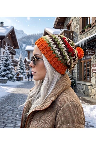 yucin Hand-Knitted Women's Beanie - Plush Textured Winter Hat - Soft and Warm...