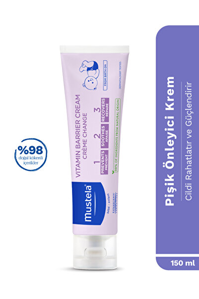 Mustela Vitamin Bariyer 1.2.3. Bebek Pişik Önleyici Koruyucu Nemlendirici Doğ...