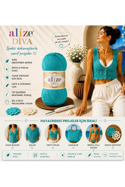 Alize Diva 610 - Emerald Green