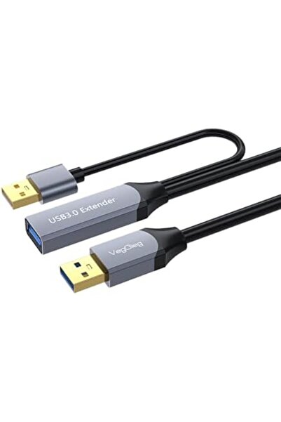 Yıldızan كابل تمديد USB 3.0 من ZG Store، كابل تمديد USB-A يدعم تقوية الإشارة ...