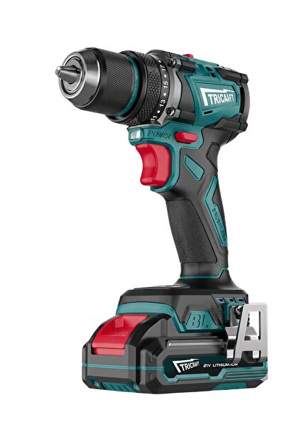 Tricraft 70 Nm Şarjlı Vidalama Matkabı 21V 13 mm Kömürsüz Profesyonel