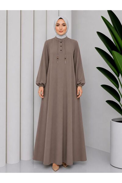 SudeHlt.co Hakim Collar Hijab Dress