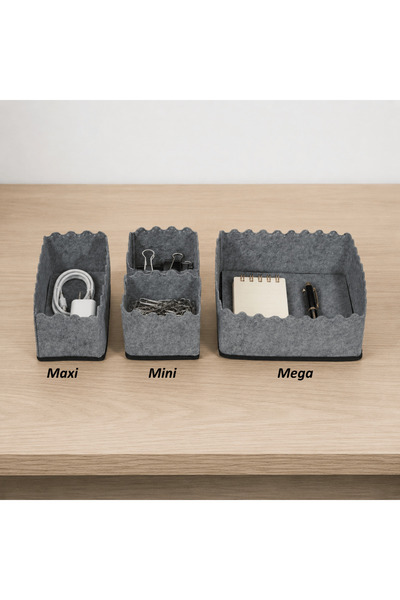 Less Home Keçe Retro Çekmece Düzenleyici - Mega