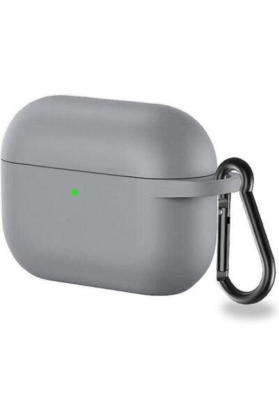 OEM Θήκη σιλικόνης με γάντζο σε γκρι χρώμα για Apple AirPods Pro 2