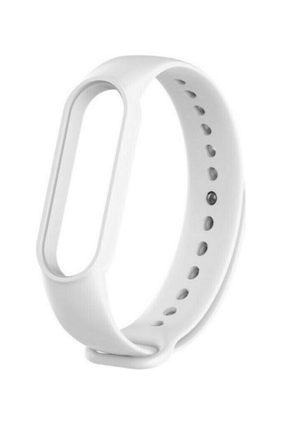 OEM Λουράκι Σιλικόνης με Πείρο Λευκό (Mi Smart Band 5/Mi Smart Band 6)