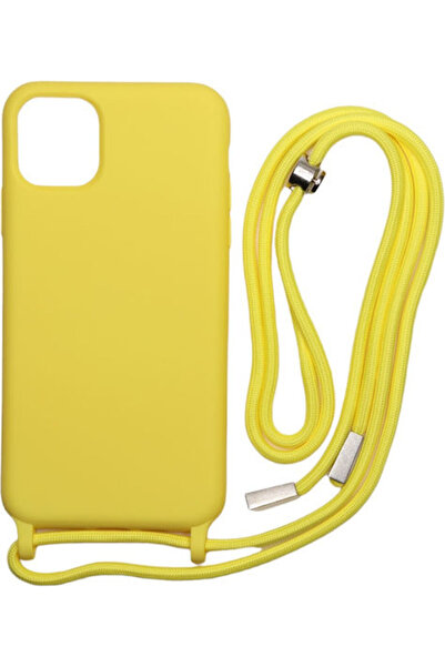 Other Technovo Δαντελωτή Πίσω Θήκη Σιλικόνης με Λουράκι Κίτρινο (iPhone XS Max)