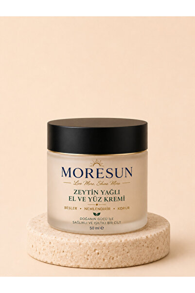 MORESUN Natural Olive Oil Hand and Face Cream 50 ml