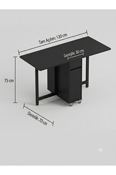 aberra Açılır Katlanır Masa mdf 120x70x75cm