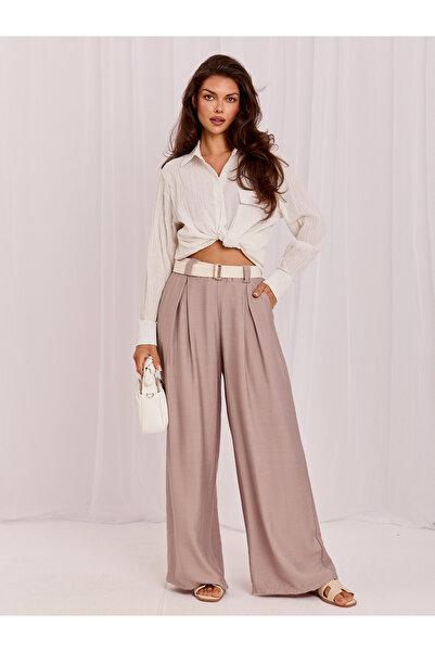 Factory Price Pantaloni Dama Bej