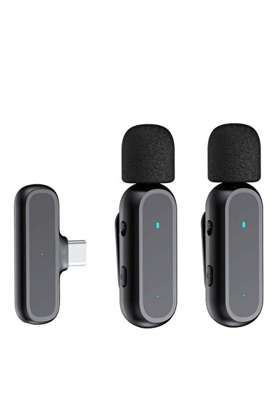 Generic Portable One-trigger-Two Wireless Clip-on Microphone System for Type-...