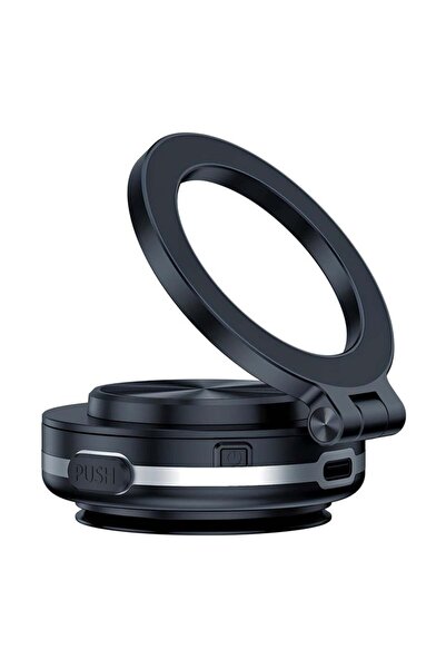 ELTRAZONE Magnetic Vacuum Suction Car Phone Holder Mount C1 (Black) – 360° Ro...