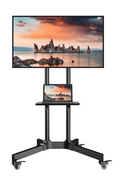 ELTRAZONE Mobile TV Cart with Wheels for 32-65 Inch LCD LED Plasma Flat Scree...