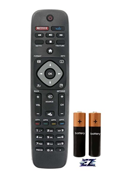ELTRAZONE Replacement Remote Control Compatible with Philips LED LCD Smart TV...