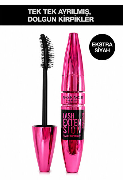 Şahin Lash Extension Waterproof Maskara - Ekstra Siyah Uzatıcı ve Hacim Verici