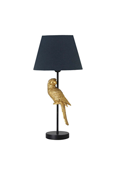 Adore Lampa de masa Birdly metal, negru-auriu, D25x47 cm - Negru