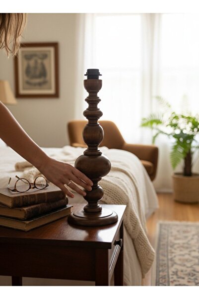 Dekovien Wooden Large Size Classic Model Lampshade Base Decorative Body 3 Dif...