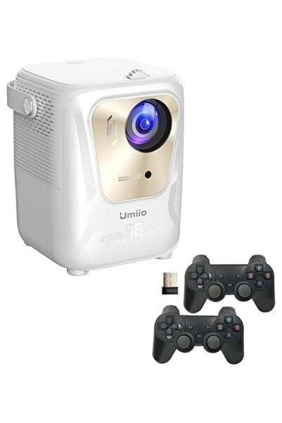 UMİİO Q4 Pro Smart Projector with 4K Support, LED Light Source, 5G WiFi & Blu...