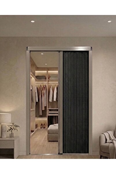 Nakkash EXCLUSIVE 80X200 VİZON SİYAH Akordeon kapı