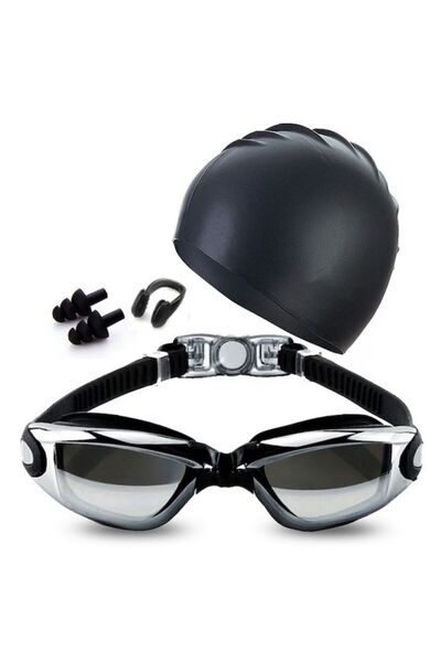 Velaris Set de înot: Ochelari cu protecție UV, anti-aburire, dopuri pentru ur...