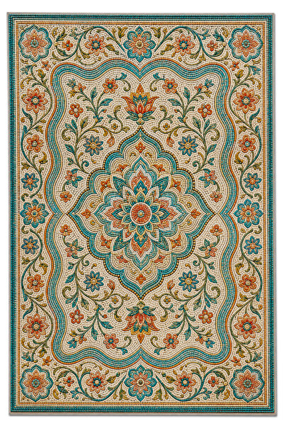 Rugs Modern Halı SDT Karışık Desenli Modern Dokuma Taban Dekoratif Halı sdtam...