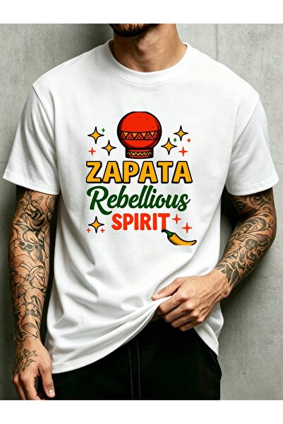 STITCHLY Mexican Inspired Design Men'S Crewneck T-Shirt Loose Fit 100 Percent...