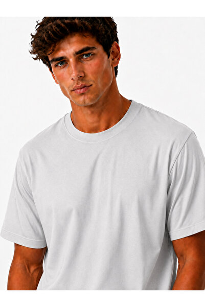 JULİA MODA Men's T-Shirt Plain Gray