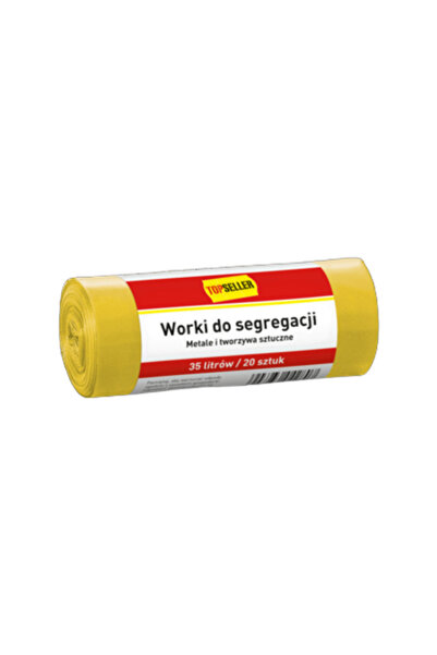 Generic Brand Saci menajeri, TOPSELLER, set 20 buc, 35L, galben, 50x60cm