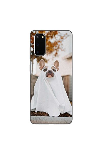 OEM Калъф, съвместим със Samsung Galaxy S20, силиконов гел TPU, с десен Хелоу...