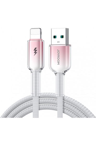 Joyroom USB-A - Lightning кабел за данни и зареждане S-A42, 18W, 1.2м, Бял