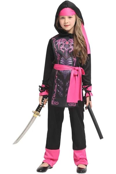 Home Smart Girls Costume Kids Cosplay Warrior Fancy Dress Outffit for Girls