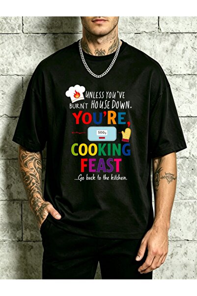 212Wear Men's Funny Chef T-Shirt with "Unless You've Burnt House " Quote & Ov...