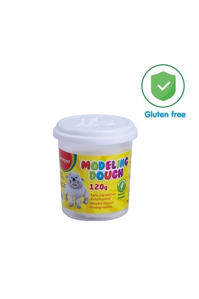 OEM Plastilina la borcan, 120 g, Alb