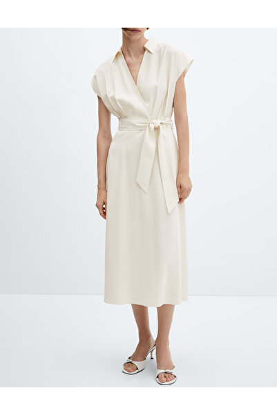 Evendi Rochie medie, Ecru
