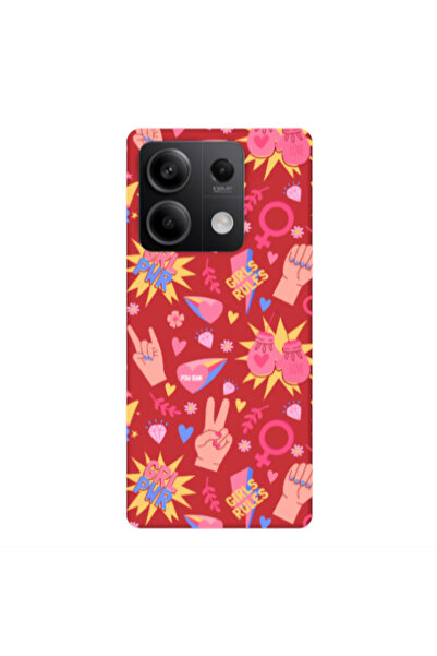Other Xiaomi Redmi Note 13 5G Grl Pwr 2 Red Colored Silicone TPU Θήκη