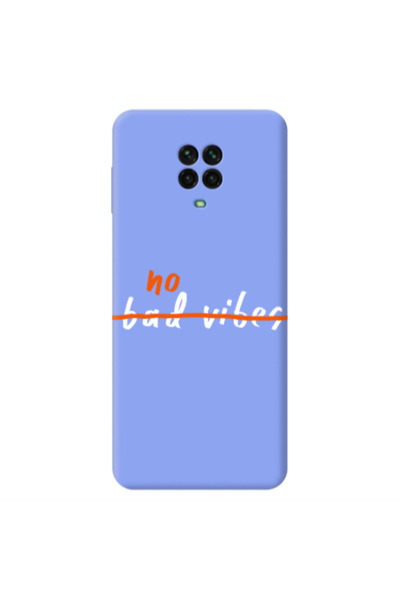 Other Xiaomi Redmi Note 9 Pro No bad vibes 2 Light Purple Colored Silicone TP...