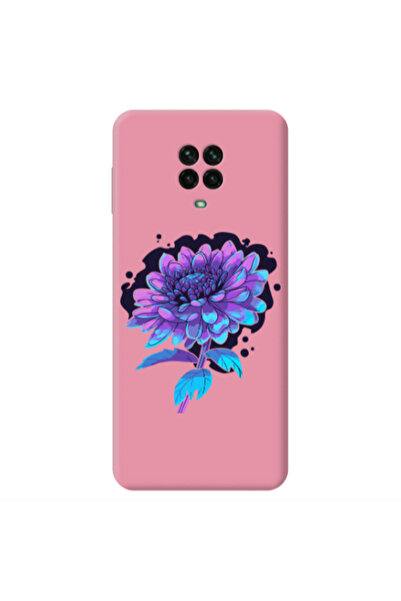 Other Xiaomi Redmi Note 9 Pro Witch flower Pink Colored Silicone TPU Θήκη